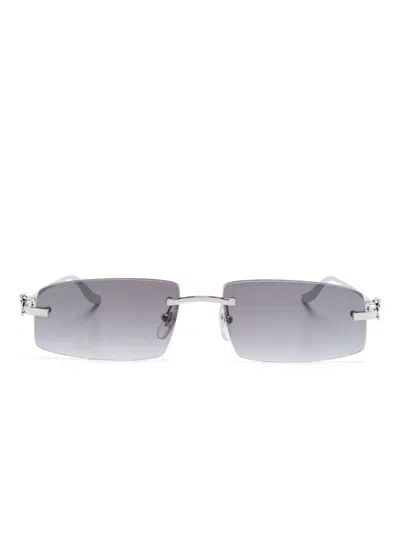 Cartier Panthere Sunglasses In Silber
