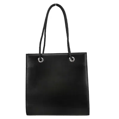 Pre-owned Cartier Panthère Tote Bag Leather Black Leather Tote Bag Bag ()