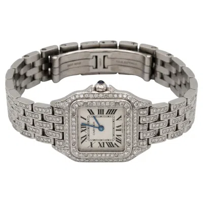 Pre-owned Cartier Panth�re 2 Carat Diamond Stainless Steel Quartz Watch In Multiple