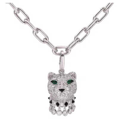 Pre-owned Cartier Panth�re De  Diamond Necklace In Multiple