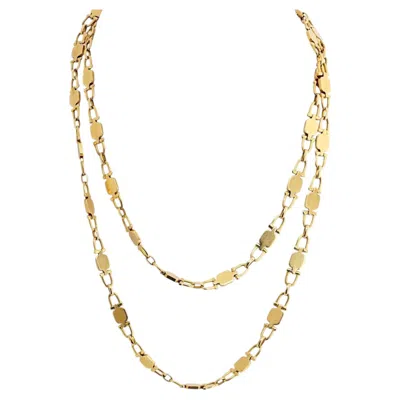 Pre-owned Cartier Paris 18k Yellow Gold 33 Inches, Georges L'enfant Makers Mark, Chain
