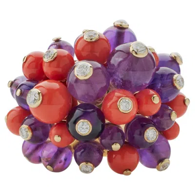 Pre-owned Cartier Paris "les Délices De Goa" Boule Ring In Multi