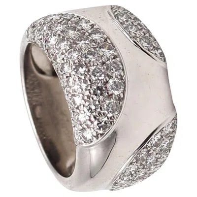 Pre-owned Cartier Paris Nouvelle Bague Ring In 18kt White Gold With 2.76 Cts In Diamonds