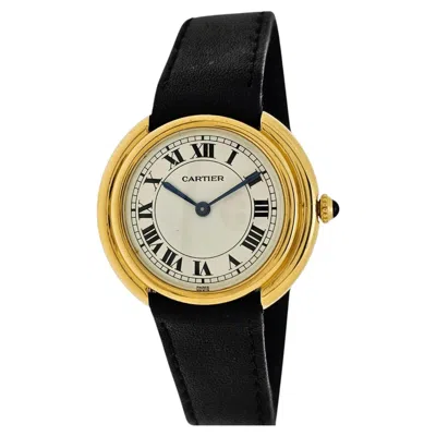 Pre-owned Cartier Paris Vendome Gm Watch 33mm, 18k Gold Manual Wind, Circa 1973-1979 In Multiple