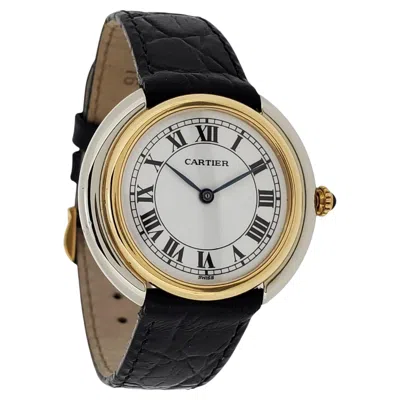 Pre-owned Cartier Paris Vendome Lc 2-tone Large Watch 34mm Manual Wind, Circa 1973-1976 In Multiple
