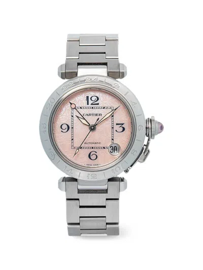 Pre-owned Cartier Pasha 35mm Watch In Pink