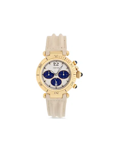 Pre-owned Cartier Pasha 38mm In Gold