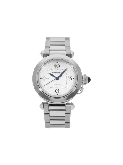 Pre-owned Cartier Pasha 38mm In White