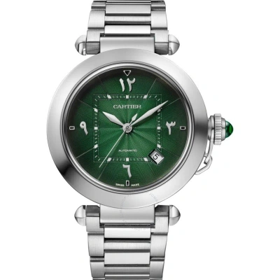 Cartier Pasha Automatic Green Dial Men's Watch Wspa0022 In Metallic
