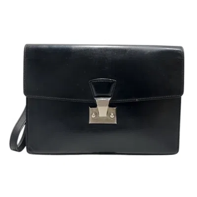 Pre-owned Cartier Pasha Black Leather Clutch Bag ()
