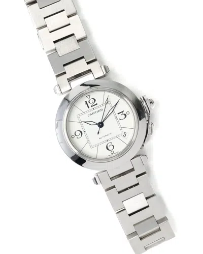 Cartier Pasha C 35mm 2007 Full Set Watch In Silver
