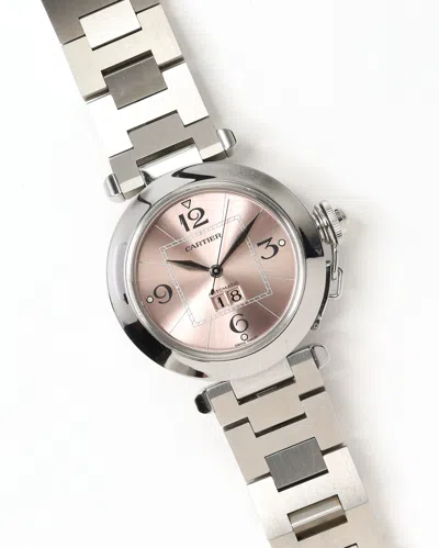 Cartier Pasha C Big Date 35mm Ref 2475 Full Set 2002 Watch In Metallic