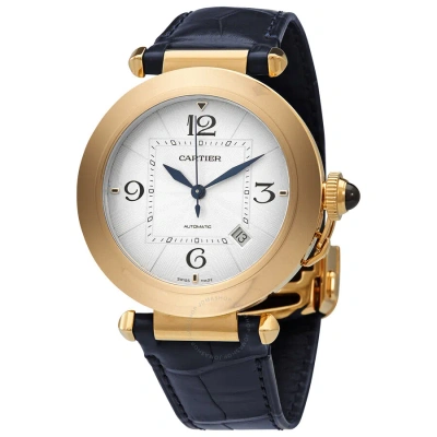 Cartier Pasha De  Automatic Silver Dial Men's Watch Wgpa0007 In Blue / Gold / Silver / Yellow