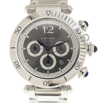 Cartier Pasha De  Chronograph Automatic Grey Dial Men's Watch Wspa0027 In Gray