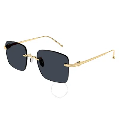 Cartier Pasha De  Grey Square Men's Sunglasses Ct0403s 002 52