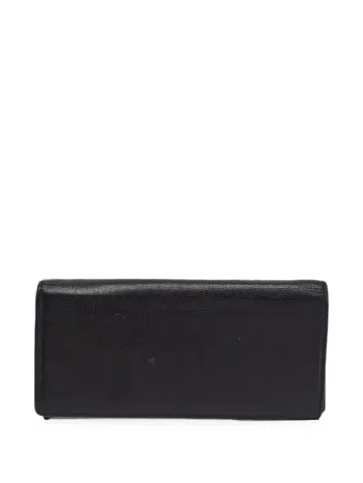 Pre-owned Cartier Pasha De  Leather Wallet In Black