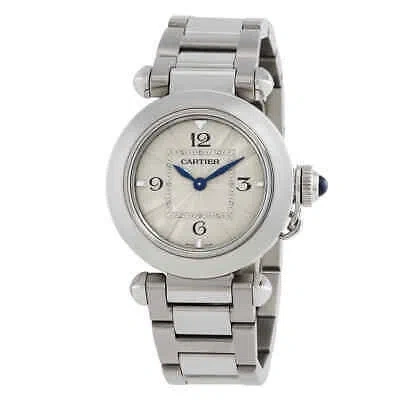 Pre-owned Cartier Pasha De  Quartz Silver Dial Ladies Watch Wspa0021