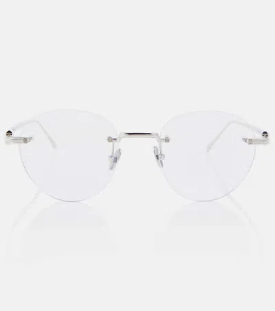 Cartier Rimless Glasses In Silver-silver-transparent