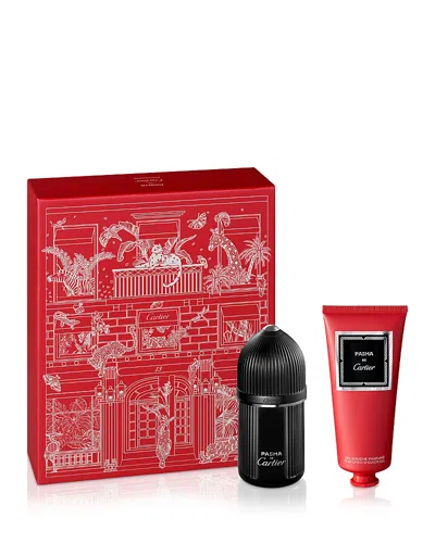 Cartier Pasha Edition Noire Eau De Toilette Gift Set In Transparent