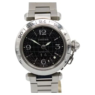 Pre-owned Cartier Pasha Gmt – Ref. 2550 – Black Globe Dial – Automatic