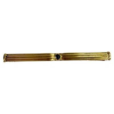 Pre-owned Cartier Pasha Sapphire Tie Clip 18k Yellow Gold