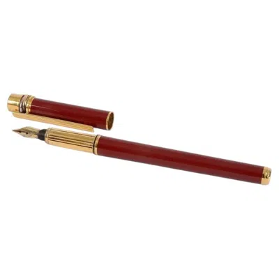Pre-owned Cartier Pen "must De  Trinity Red Lacquer Fountain Pen", France By