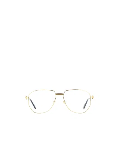 Cartier Pilot Frame Glasses In Multicolor