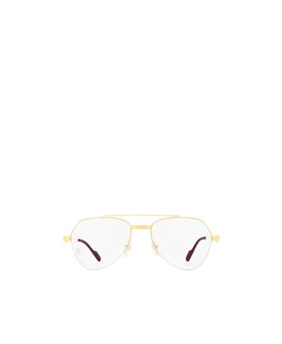 Cartier Pilot-frame Glasses In White
