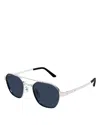 Cartier Pilot Sunglasses, 52mm In Silver