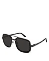 Cartier Pilot Sunglasses, 58mm In Black