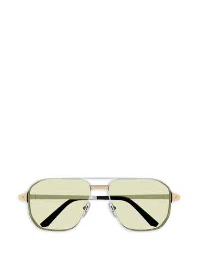 Cartier Pilot-frame Sunglasses In Multi