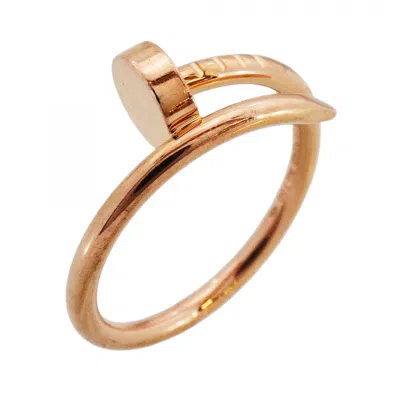 Pre-owned Cartier Pink Gold (18k) Band Ring ()