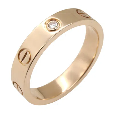 Pre-owned Cartier Pink Gold Clear Pink Gold (18k) Band Ring ()