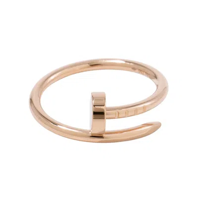 Pre-owned Cartier Pink Gold Pink Gold (18k) Band Ring ()