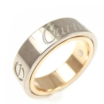 Pre-owned Cartier Pink Gold White Gold Pink Gold (18k) White Gold (18k) Band Ring () In Multi
