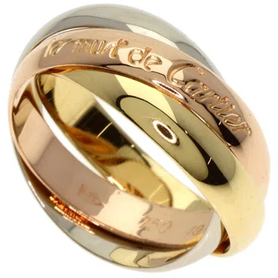 Pre-owned Cartier Pink Gold White Gold Yellow Gold Pink Gold (18k) White Gold (18k) Yellow Gold (18k) Band Rin