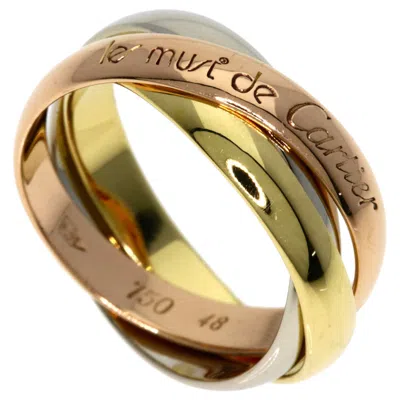 Pre-owned Cartier Pink Gold White Gold Yellow Gold Pink Gold (18k) White Gold (18k) Yellow Gold (18k) Band Rin