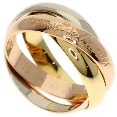 Pre-owned Cartier Pink Gold White Gold Yellow Gold Pink Gold (18k) White Gold (18k) Yellow Gold (18k) Band Rin