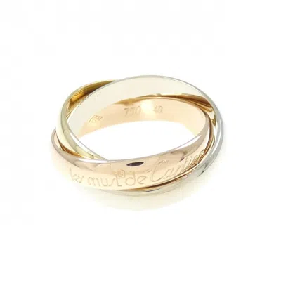 Pre-owned Cartier Pink Gold White Gold Yellow Gold Pink Gold (18k) White Gold (18k) Yellow Gold (18k) Band Rin