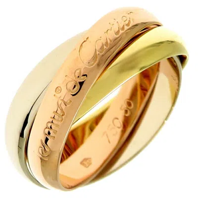 Pre-owned Cartier Pink Gold White Gold Yellow Gold Pink Gold (18k) White Gold (18k) Yellow Gold (18k) Band Rin In Multi
