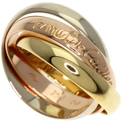 Pre-owned Cartier Pink Gold White Gold Yellow Gold Pink Gold (18k) White Gold (18k) Yellow Gold (18k) Band Rin In Multi