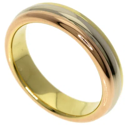 Pre-owned Cartier Pink White Yellow Band Ring () In Multi