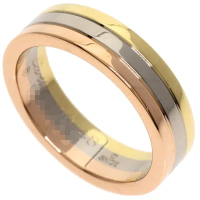 Pre-owned Cartier Pink White Yellow Band Ring () In Multi