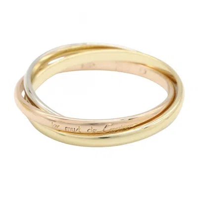 Pre-owned Cartier Pink White Yellow Yellow Gold (18k) Pink Gold (18k) White Gold (18k) Band Ring () In Multi