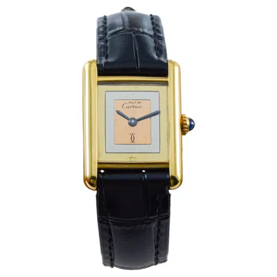 Pre-owned Cartier Plaque Ladies Classic Tank Style Watch Circa 1970's With In Multi