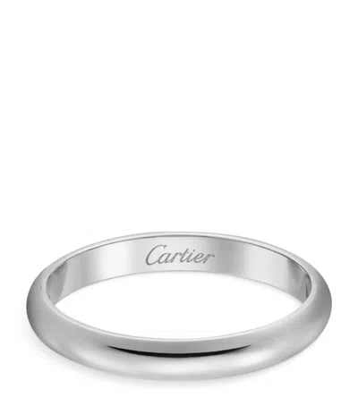Cartier Platinum 1895 Wedding Ring In Metallic