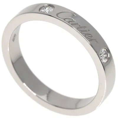 Pre-owned Cartier Platinum 950 Band Ring ()