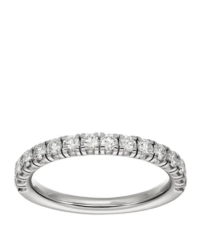 Cartier Platinum And Diamond Étincelle De  Wedding Band In White
