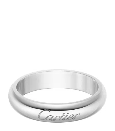 Cartier Platinum C De  Wedding Ring In White