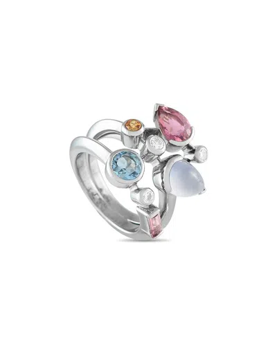 Cartier Platinum Gemstone Ring (authentic Pre-loved) In Silver